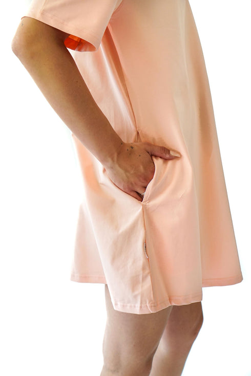 Essential Pocket Tee Dress - Cloud Pink